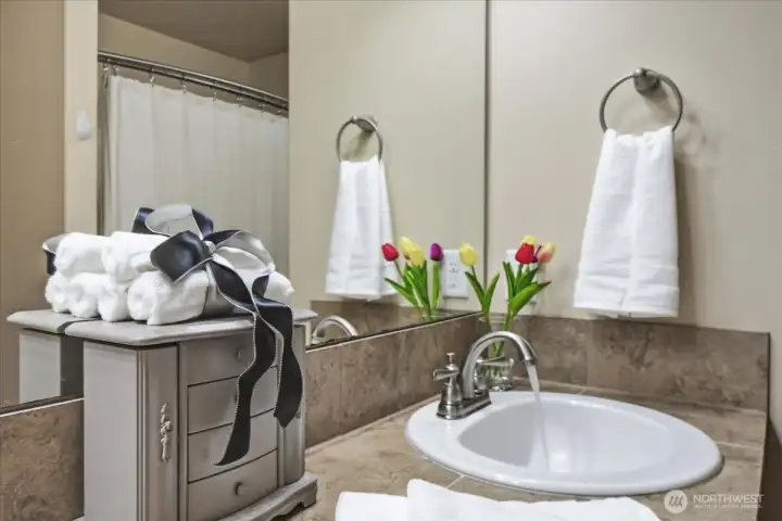 Primary bath, ensuite, double vanity