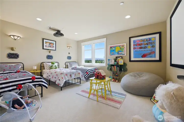 Bedroom/ theater Bedroom/ theater