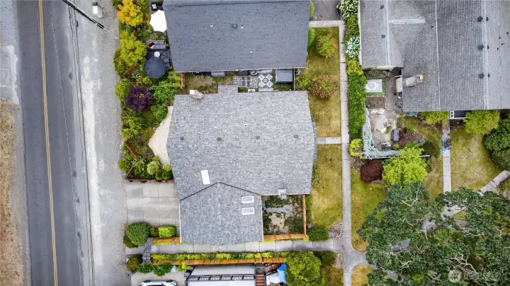 Birds eye view of the home. Birds eye view of the home.