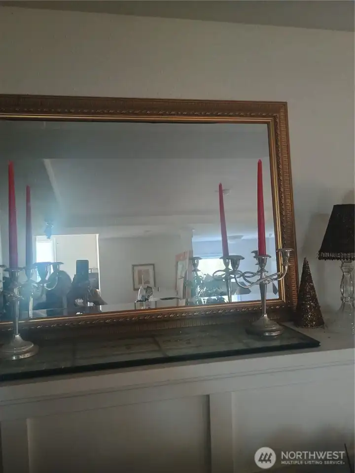 LR Mantel over gas FP. Fp needs to be repaired or replaced LR Mantel over gas FP. Fp needs to be repaired or replaced