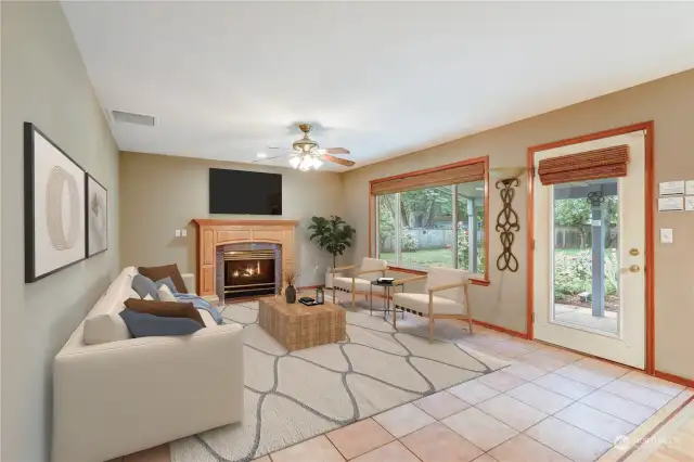 Family Room/Great Room Virtually Staged