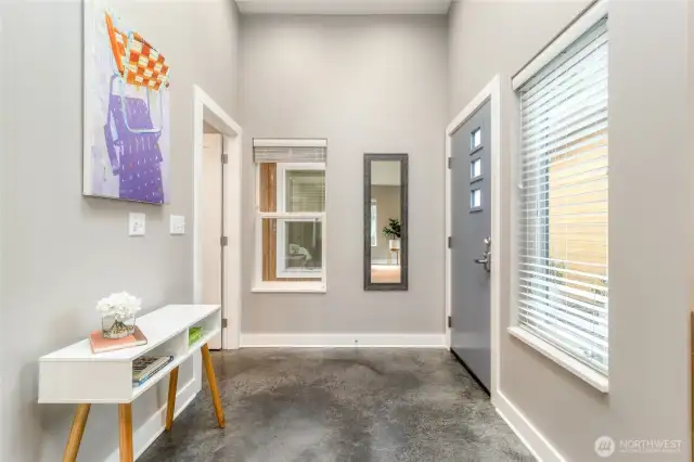 Entry to the Detached Studio with Bathroom & Kitchenette