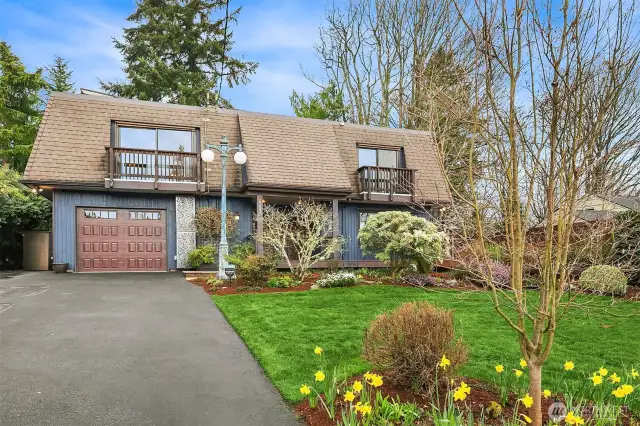 The beautiful landscaping is a hint to what is ahead as you explore the property.
