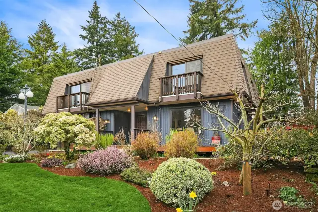 The timeless Mansard roof, which first gained popularity in 17th century France, is also known as a French or Curb roof.
