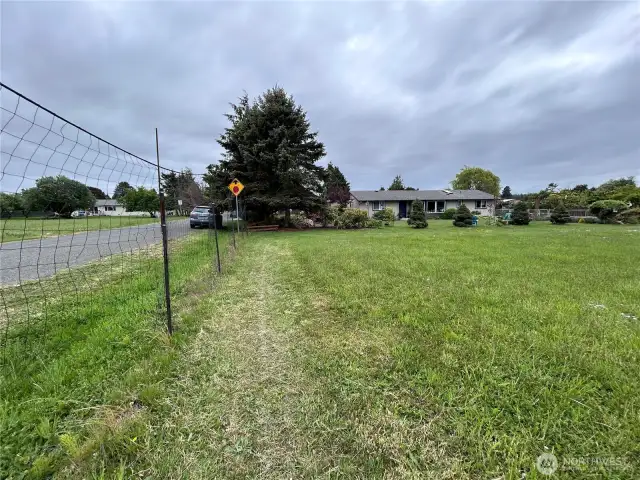 View to South from North East corner of lot