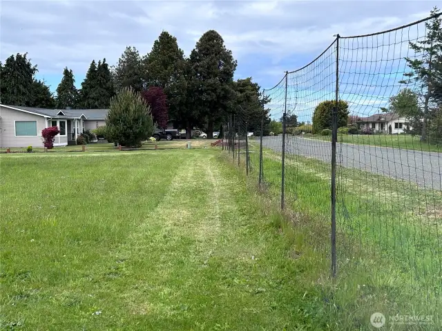 View North from South East corner of lot