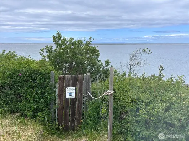 Entrance to Private Beach - Off Marine Dr.