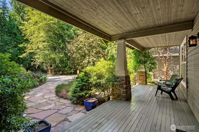 Inviting Covered Front Porch