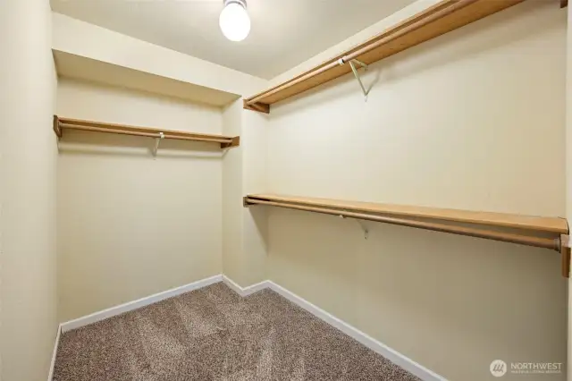 Large Primary Walk-in Closet