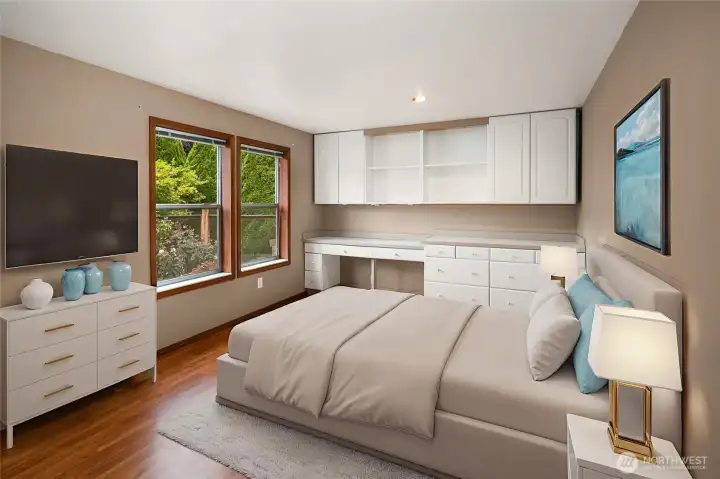 Secondary Bedroom Virtually Staged