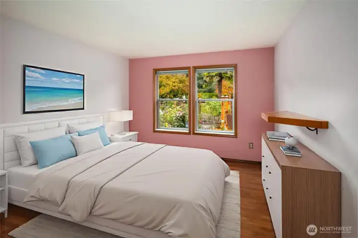 Secondary Bedroom Virtually Staged