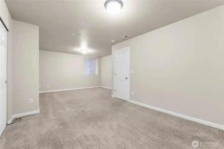 The 4th bedroom has two windows and lots of closet space