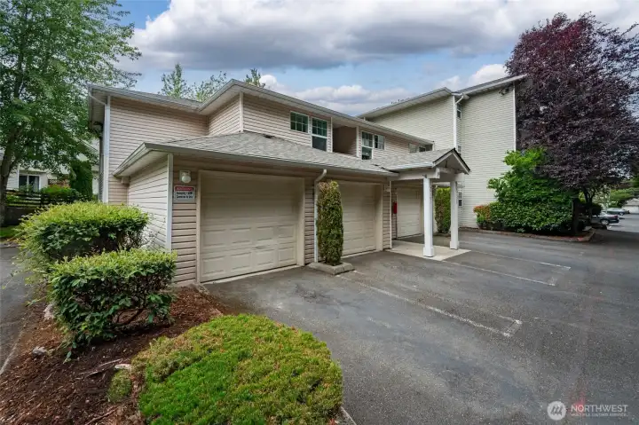 Attached 2-car garage including extra parking space in front...4 parking spots total!