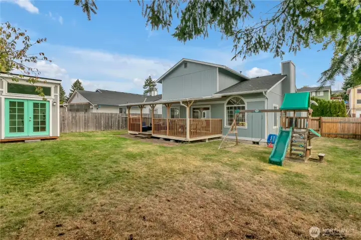 Play equipment included!