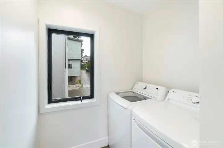 Washer and dryer included