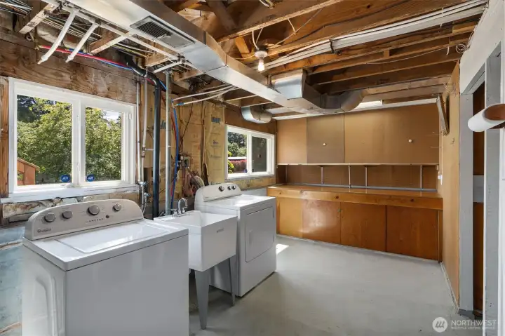 Separate laundry area