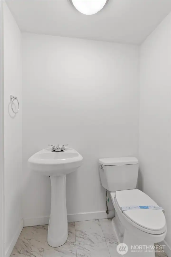 Half bathroom downstairs