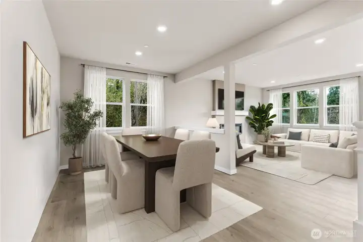 Designated dinning space. Virtually stagged. Photo's are for representational purposes only. Colors and finishes may differ. Designated dinning space. Virtually stagged. Photo's are for representational purposes only. Colors and finishes may differ.