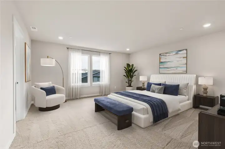 Primary with en-suite. Virtually stagged. Photo's are for representational purposes only. Colors and finishes may differ. Primary with en-suite. Virtually stagged. Photo's are for representational purposes only. Colors and finishes may differ.