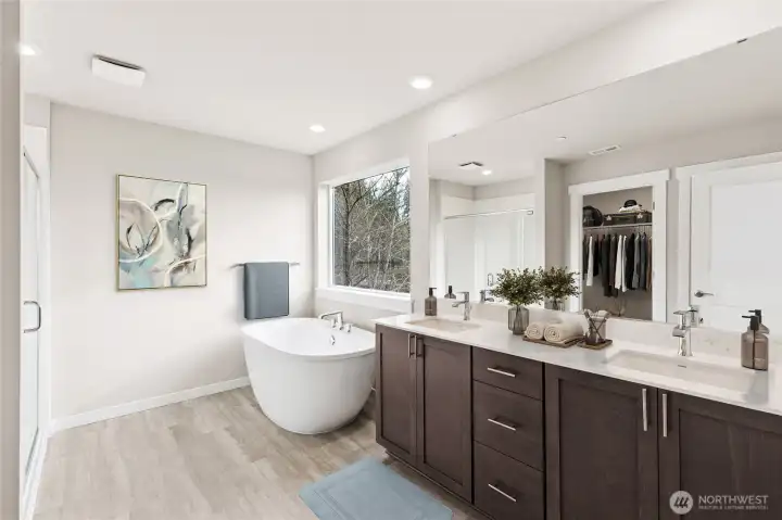 Soak the day away.Virtually stagged. Photo's are for representational purposes only. Colors and finishes may differ. Soak the day away.Virtually stagged. Photo's are for representational purposes only. Colors and finishes may differ.