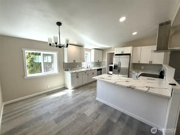Kitchen with dining area