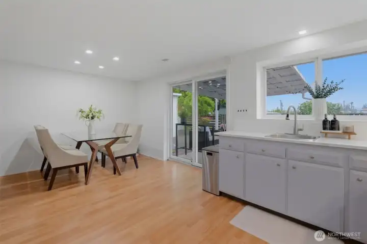 Patio right off the kitchen, is perfect for entertaining!