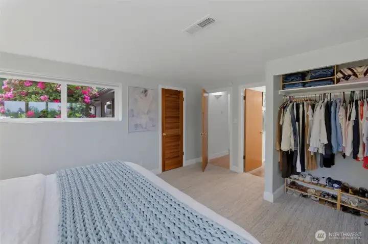 Primary has double closets