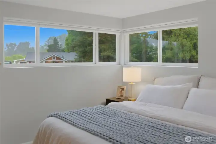 upper windows give light but also privacy