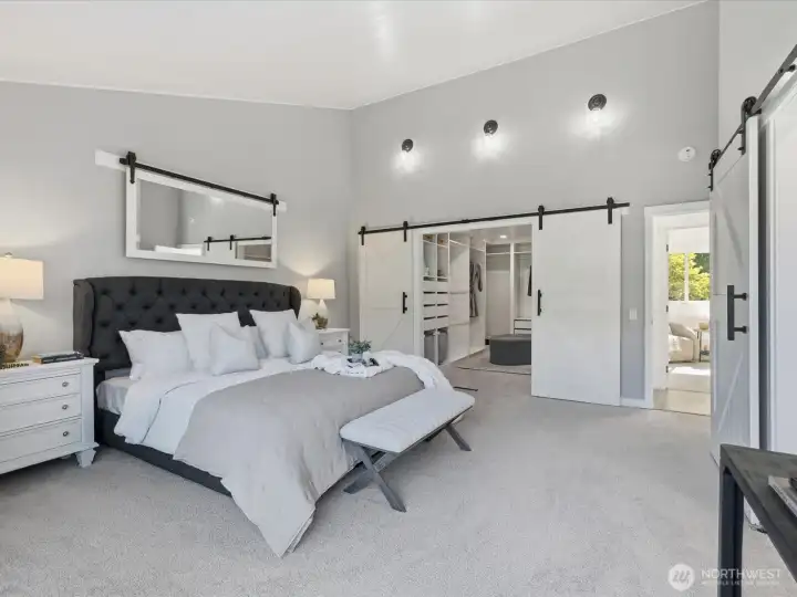 Primary on main with large walk-in closet and ensuite