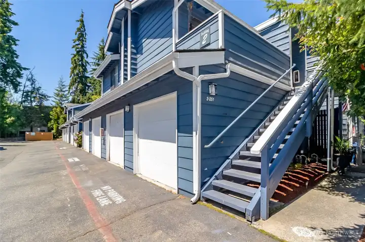 Private garage next to stairs leading to unit! Private garage next to stairs leading to unit!