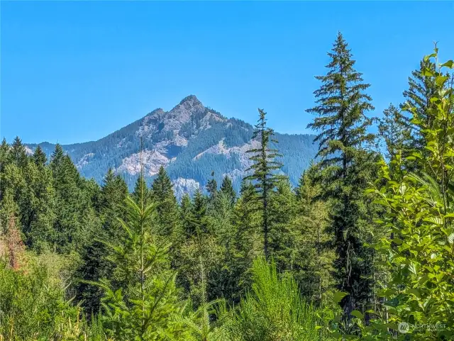 Butter Peak in the Tatoosh Wilderness Area viewed from building sites