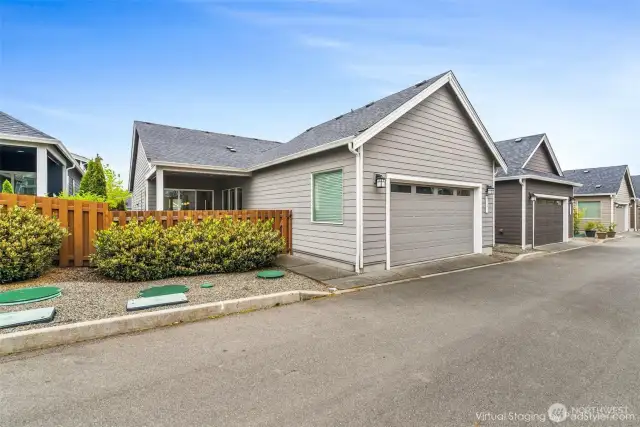 The home features a spacious 2-car garage with extra depth, offering ample room not only for vehicles but also for storage, a workbench, or hobby space. Whether you need space for outdoor gear, tools, or simply extra room to move around, this oversized garage delivers versatility and convenience.