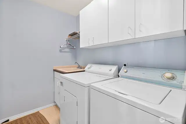 Laundry with utility sink