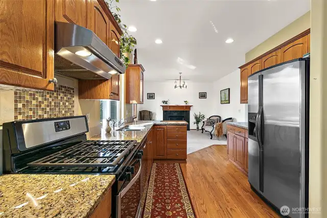 Kitchen with updated counter tops
