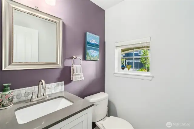 Main floor half bath.