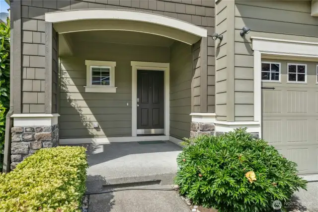 Covered front porch.