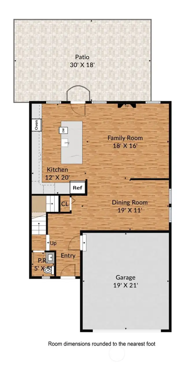 First level floor plan.