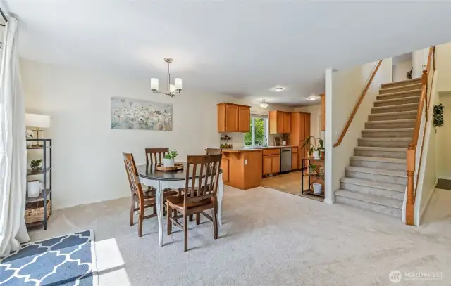 Freshly painted and new carpet throughout the home makes the home move-in ready. New roof too!