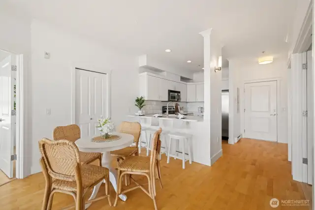 Dining and kitchen area