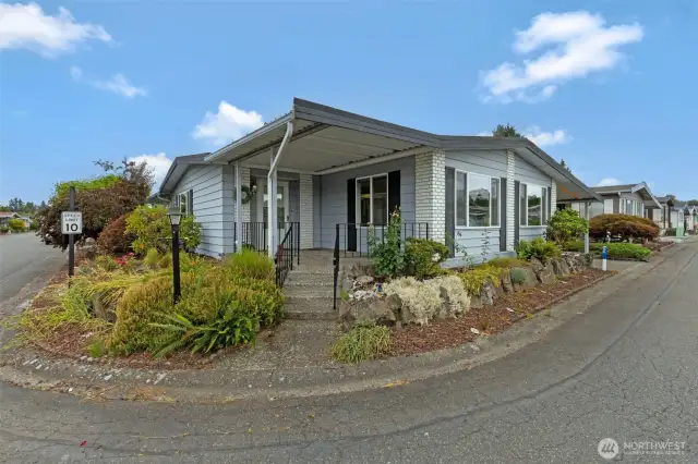 A lovely updated spacious home on a corner lot.