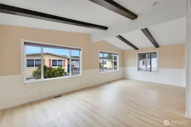 Are you looking for a light and airy home? This is it! All windows come with the blinds.