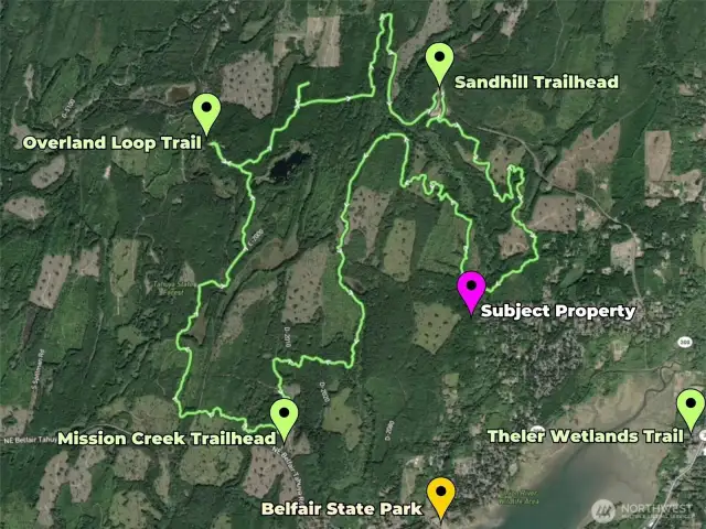 Nearby trails