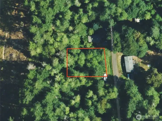 Overhead view with approximate boundaries.