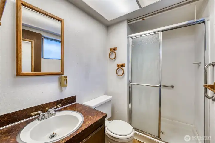 Primary bathroom.