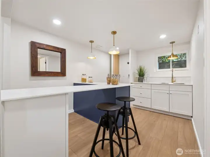 Downstairs kitchen or laundry. Your choice!