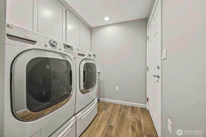 Large laundry room off the garage.