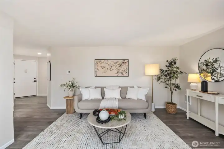 Bright and open main floor unit for ease of living.