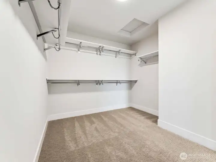 Larger walk in closet