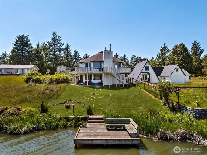 Big backyard with lots of potential.