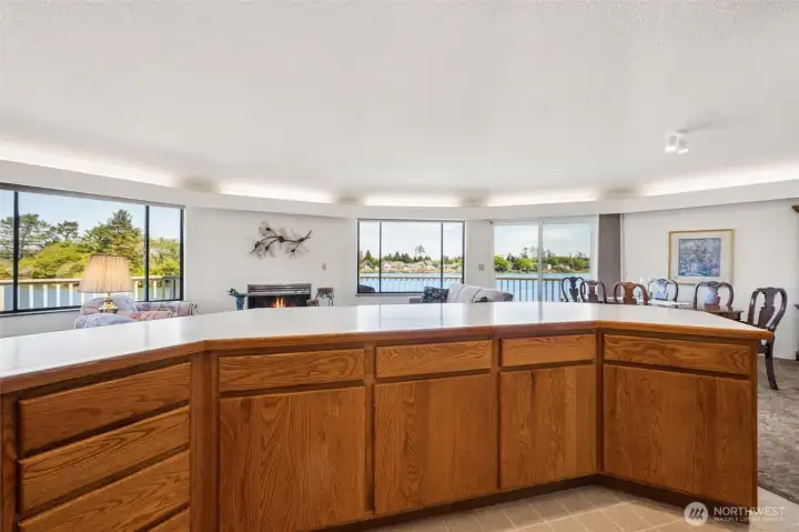 Look at the views from the kitchen!